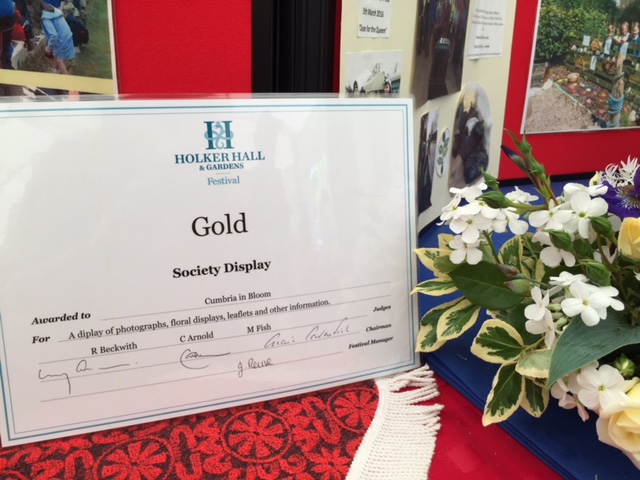 Gold Award for Cumbria in Bloom at Holker Hall